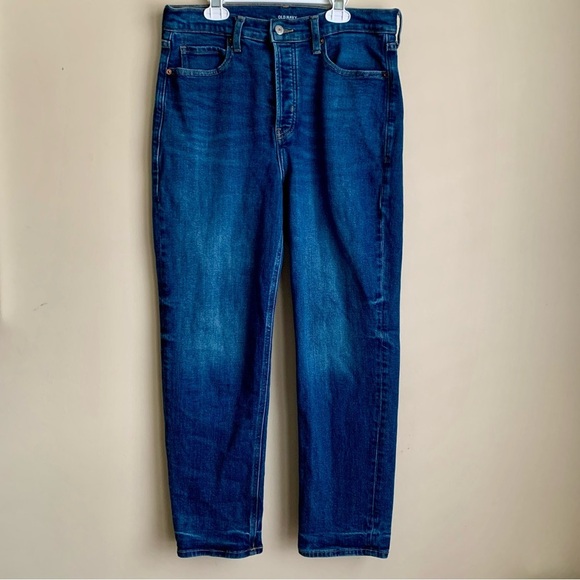 Old Navy extra high-rise sky-hi straight secret-smooth pockets jeans size 10 - Picture 3 of 9